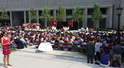Boston College Mass of the Holy Spirit - O'Neill Plaza