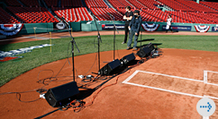 Special Events at Fenway - mics at home plate