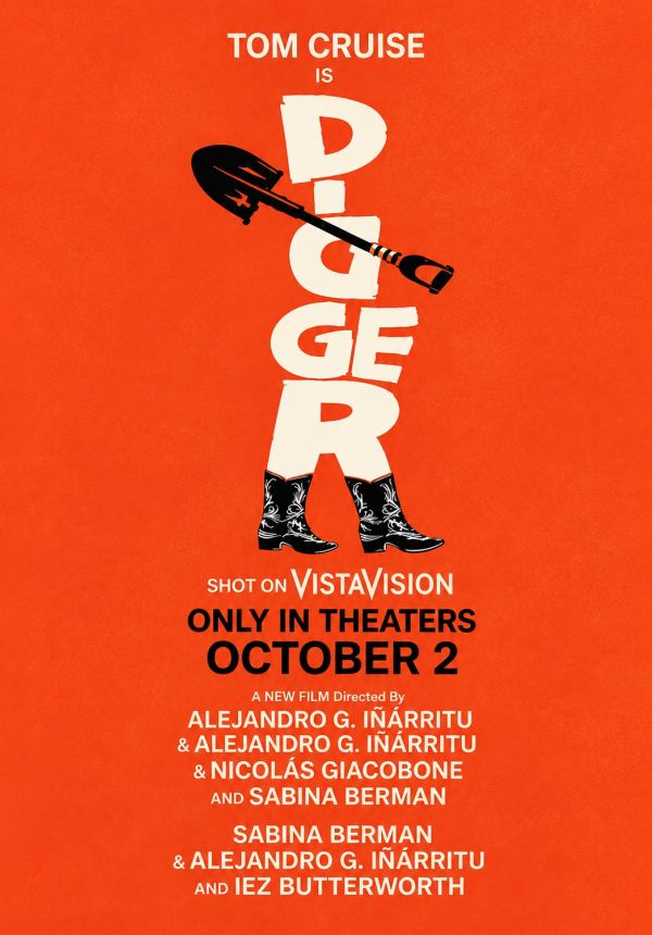 Digger VistaVision theater poster featuring Tom Cruise