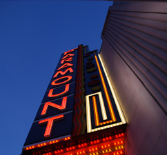 Paramount vertical sign