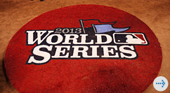 World Series 2013 logo on field